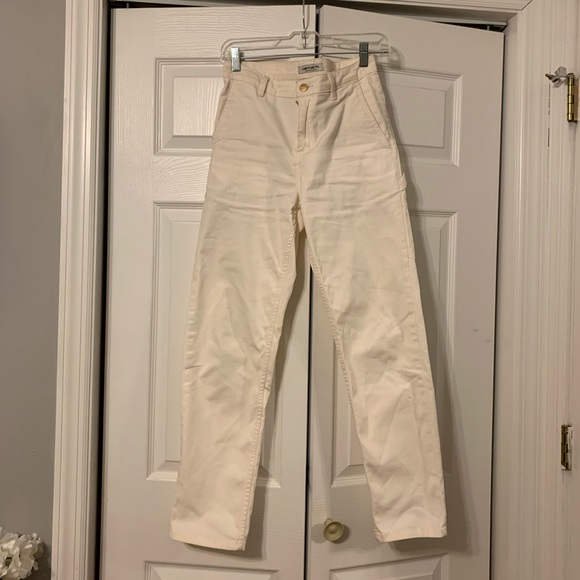 carhartt wip pierce cream jeans